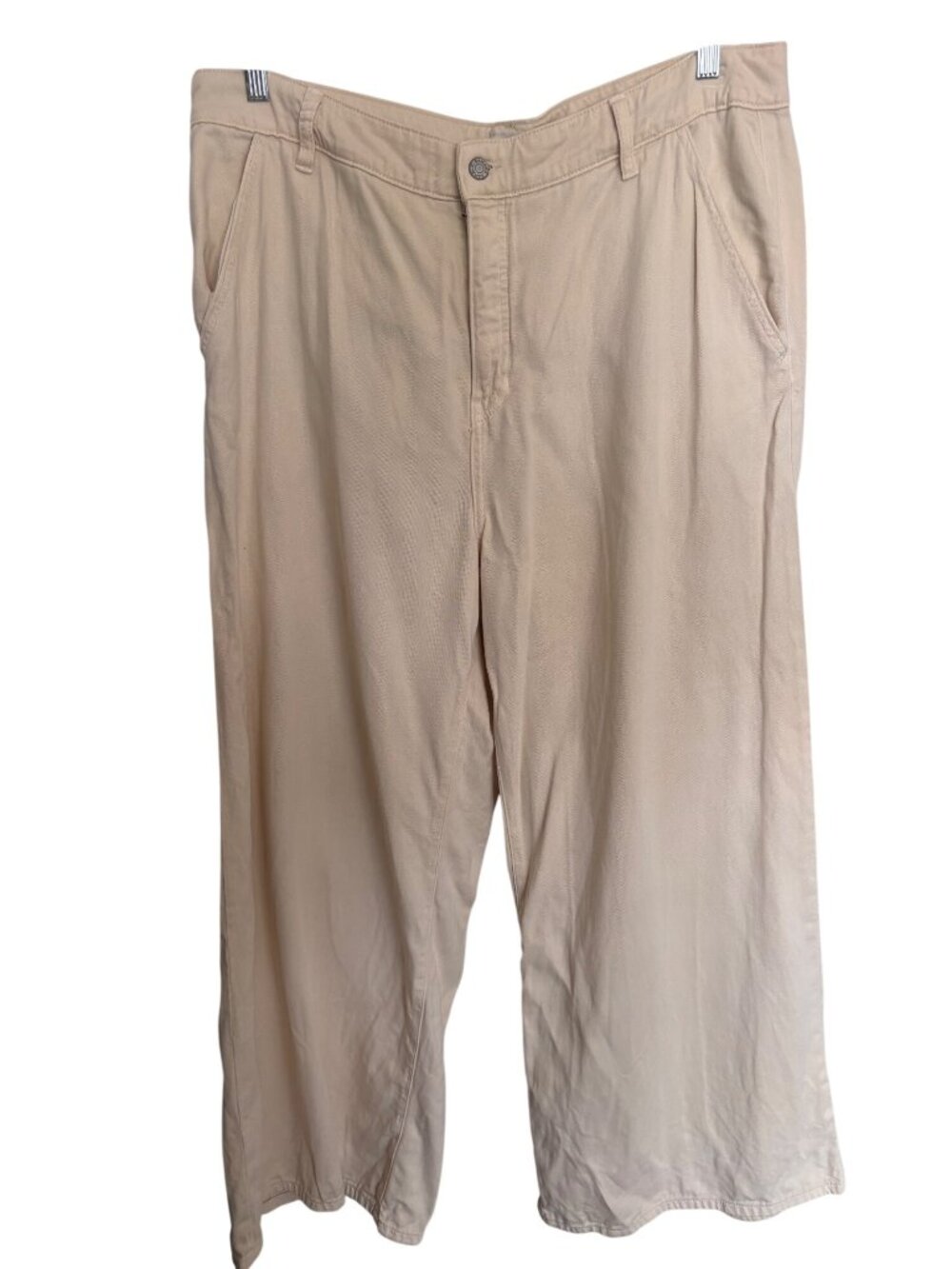 Banana Republic Ultra High-Rise Wide Leg Pants Beige Size 34/18 Casual - Picture 2 of 9